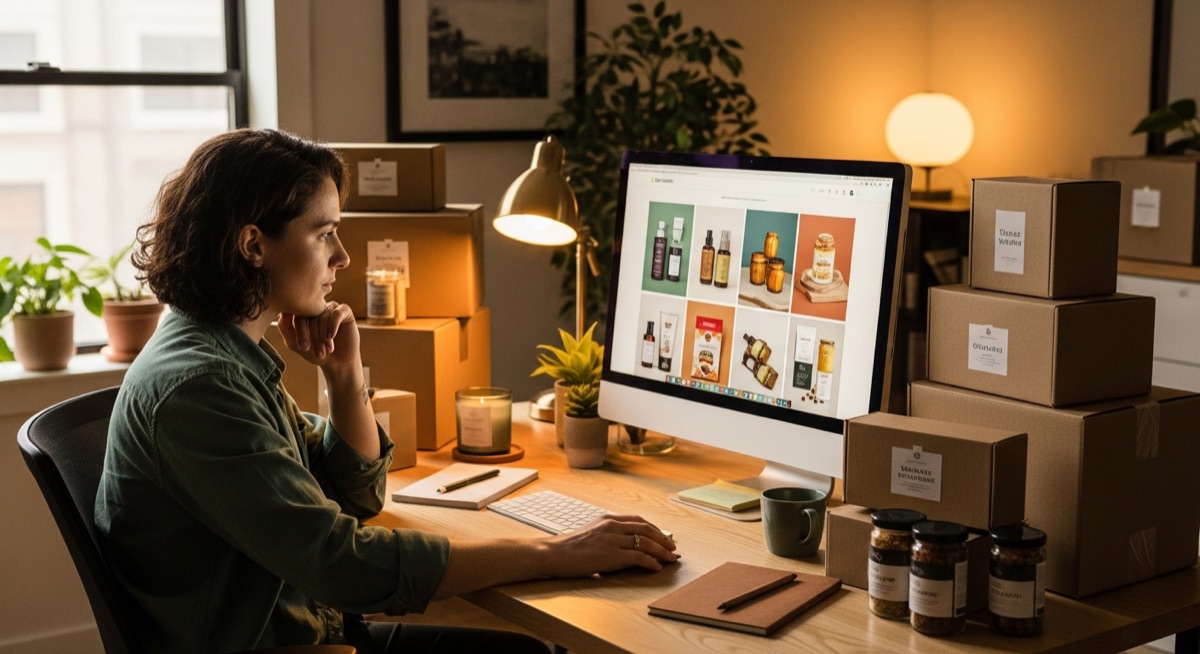 Shopify reseller finding product photos online without a photographer