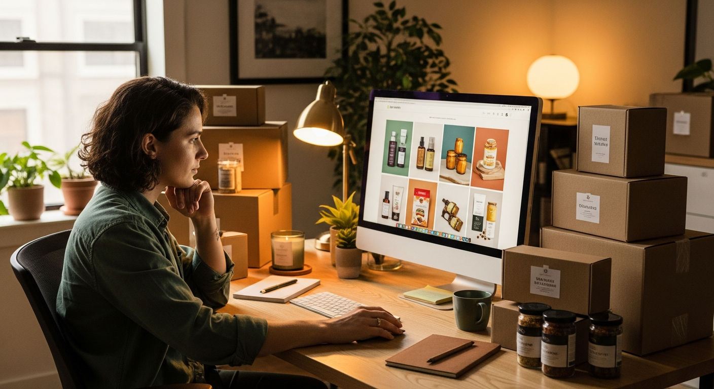 Shopify reseller finding product photos online without a photographer